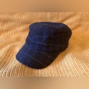 Bayberry Road Women’s Plaid Wool Brim Cap, 100% Cotton, Made In China